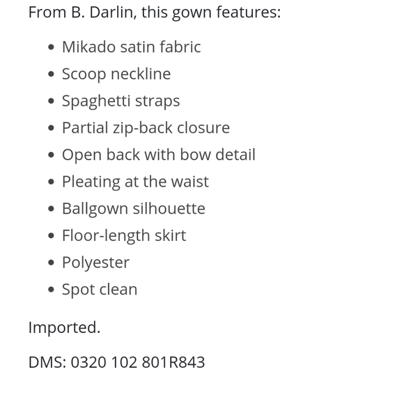 Full length black prom dress - Picture 6 of 6